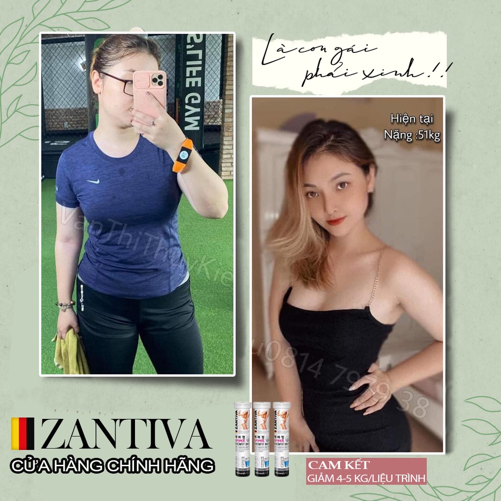 Viên Sủi giảm cân Zantiva Hàn Quốc
