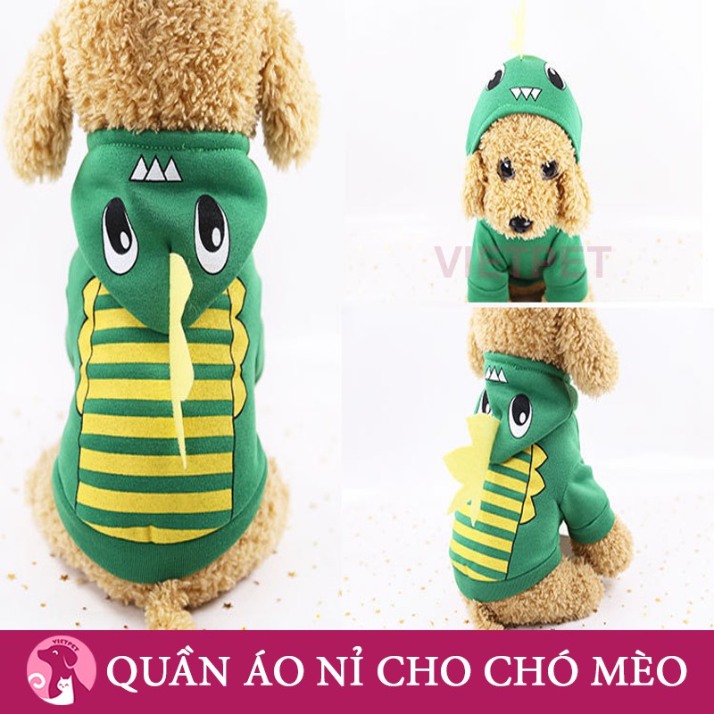 Áo nỉ hinh thú CỰC ĐẸP cho chó mèo - Có mũ, Đủ size