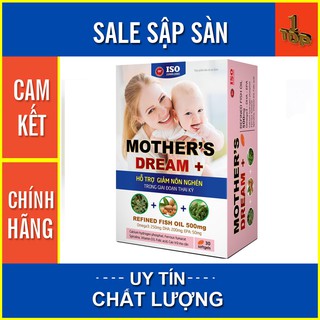 Mother's Dream + - Hỗ Trợ Giảm Buồn Nôn Trong Giai Đoạn Thai Kỳ (Hộp 30 viên) - Mother Dream - Top1pharmacy