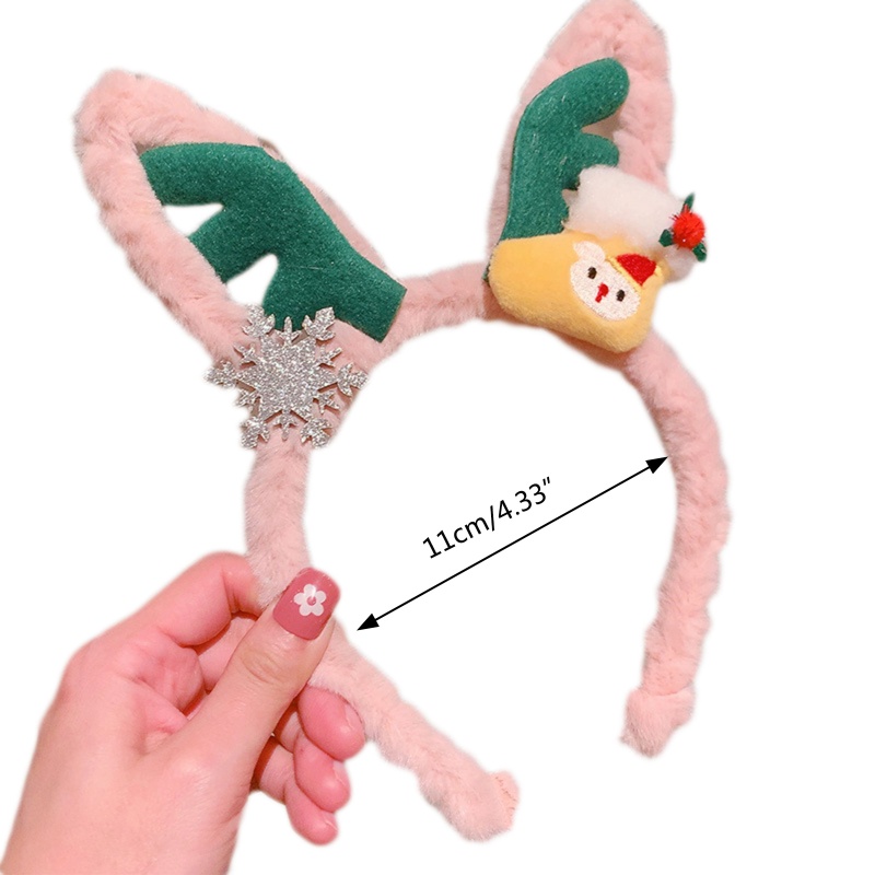 Băng Đô Cài Tóc Hình Sừng Tuần Lộc Giáng Sinh