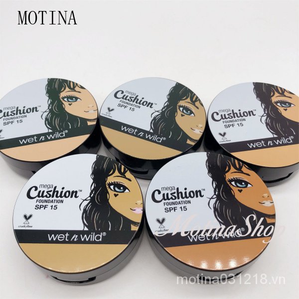 WET N WILD (Hàng Mới Về) Phấn Nước Che Khuyết Điểm Dưỡng Ẩm Kiểm Soát Dầu Spf15 Fully 3c4