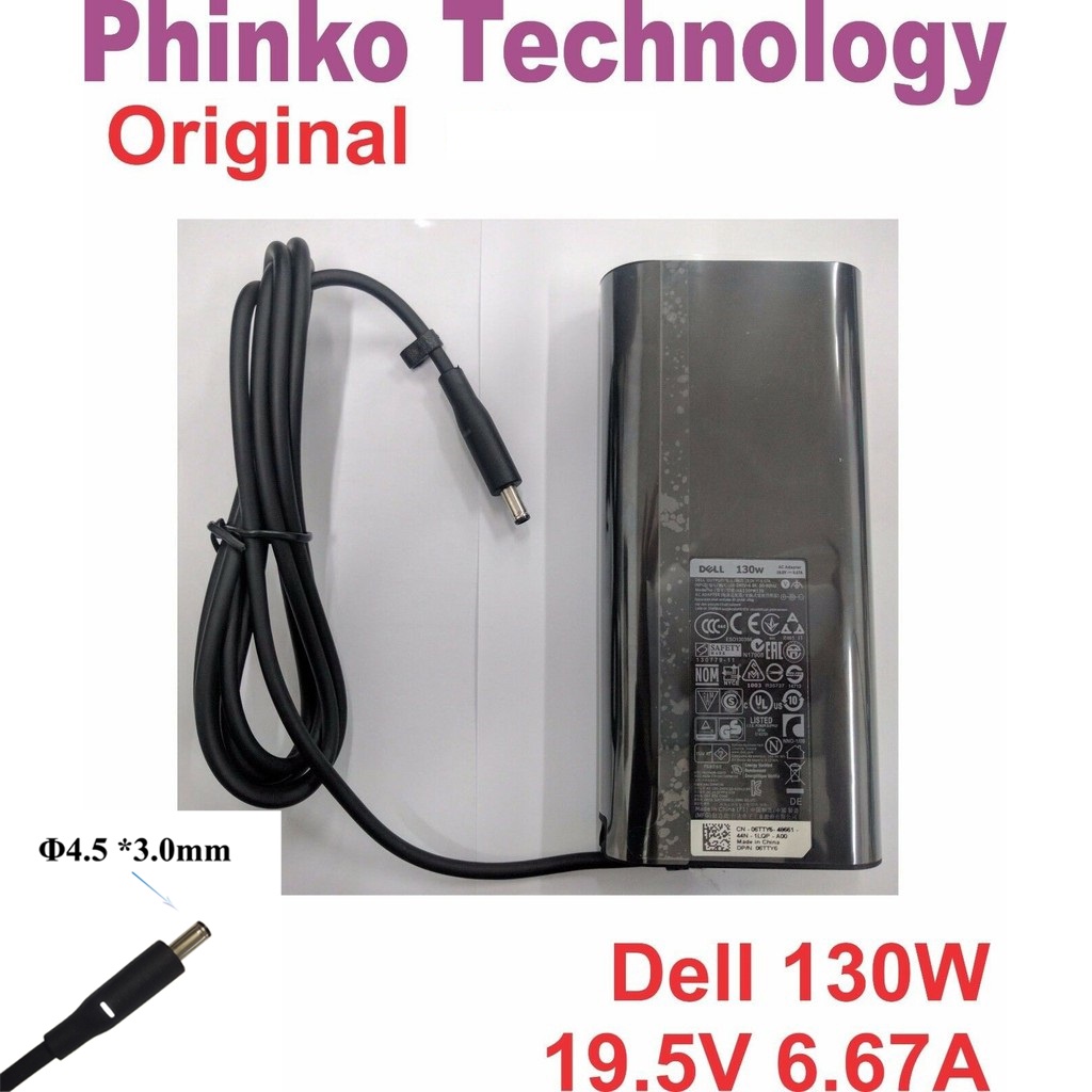 ⚡️ Sạc Laptop Dell Precision 5510 5520 5530 M3800 19.5V - 6.67A / 6.7A -130W kim nhỏ 4.5 *3.0mm