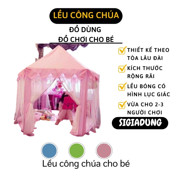 [SALE] Lều Cho Bé - Lều Công Chúa Phong Cách Hàn Quốc Kiểu Dáng Lục Giác - Ngôi Nhà Hoàng Tử Cho Trẻ 4010