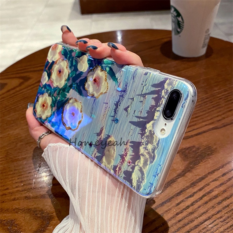 Ốp Điện Thoại Mềm Chống Va Đập Họa Tiết Tranh Sơn Dầu Cổ Điển Cho iPhone 7 8 Plus se 2020 2022 X XR Xs Max