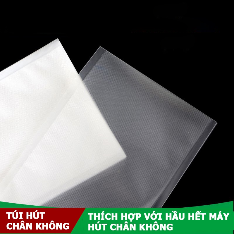Túi hút chân không thực phẩm kích thước 15x25 cm túi sần dùng cho tất cả các máy hút chân không [50 túi]