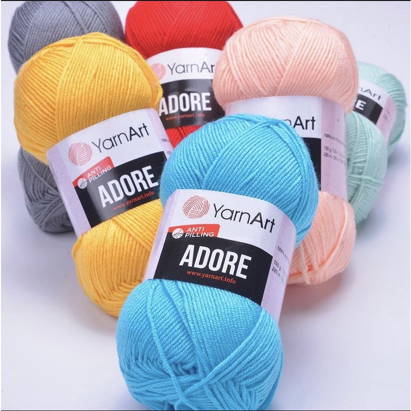 Cuộn len chống xù cho bé Adore - Nhập khẩu từ chính hãng Yarnart - 100% Anti-pilling Acrylic - 100gram dài 280m