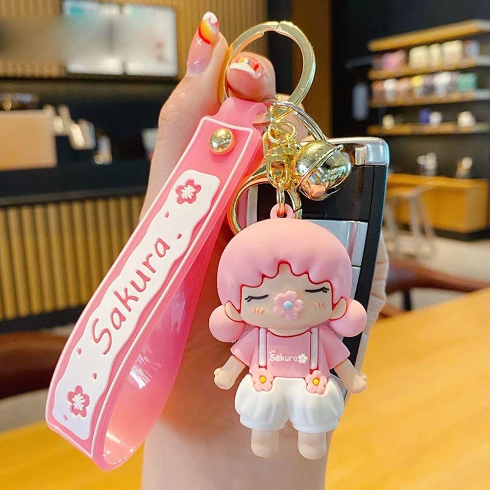 Móc Khóa Hình Búp Bê Sakura Dễ Thương