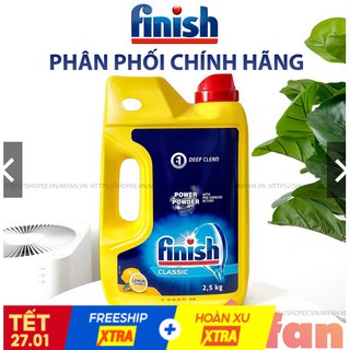 2,5kg Bột rửa bát Finish hương chanh