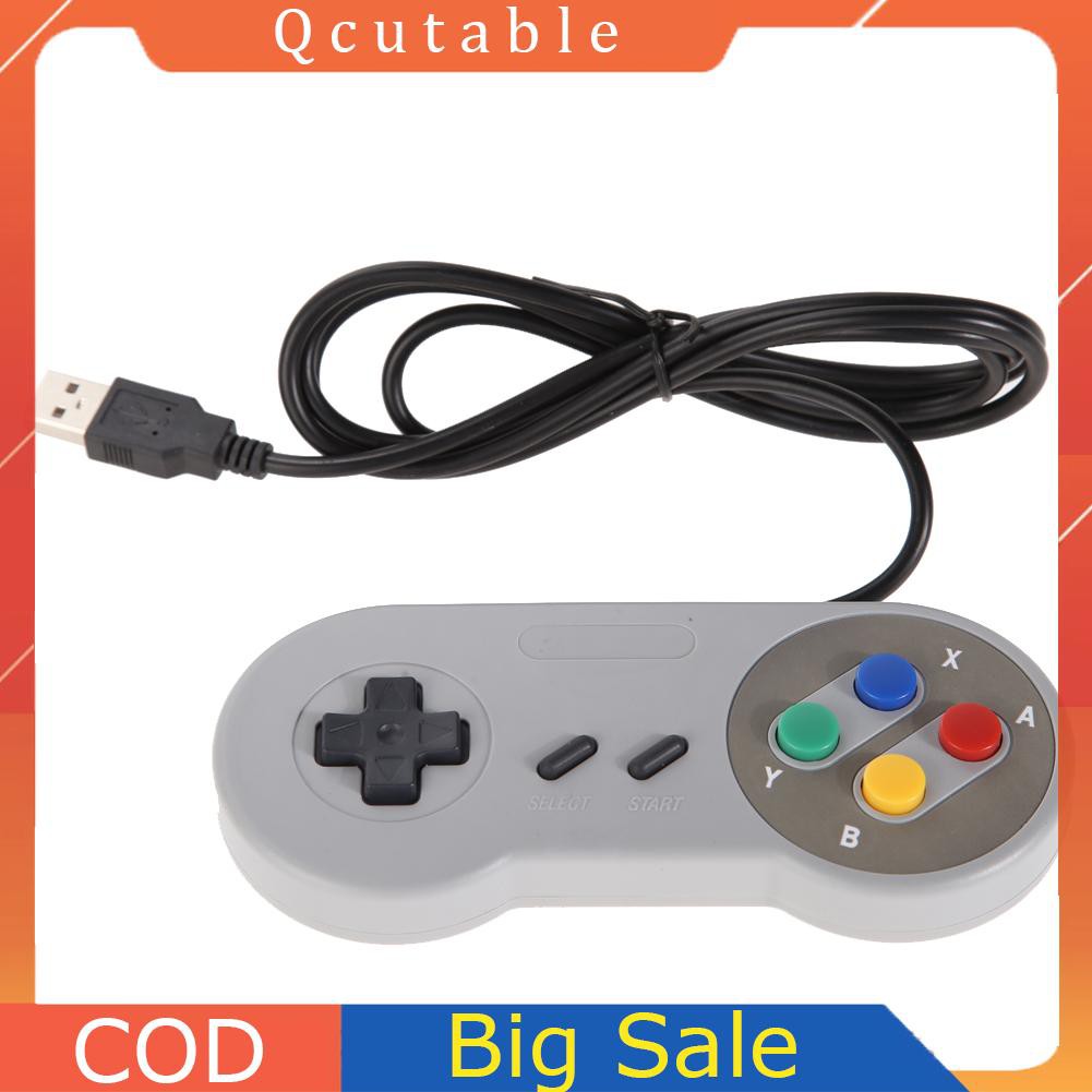 Bộ 2 Tay Cầm Chơi Game Super Nintendo Snes Usb Famicom Cho Pc