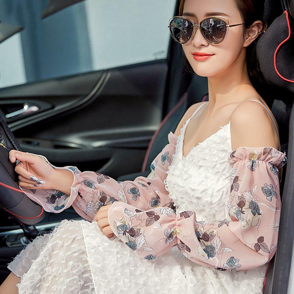 Găng Tay Mỏng Làm Mát Họa Tiết Hoa Cho Nữ Chạy Bộ Câu Cá