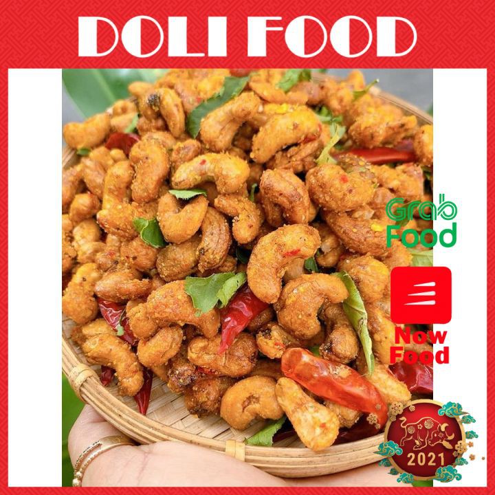 [NHÀ LÀM THỦ CÔNG]  Hạt Điều Bình Phước Rang Tỏi Ớt Lá Chanh 500g - Hạt Điều Nhà Rang Cực Sạch Và Chất Lượng - DAV021 | BigBuy360 - bigbuy360.vn