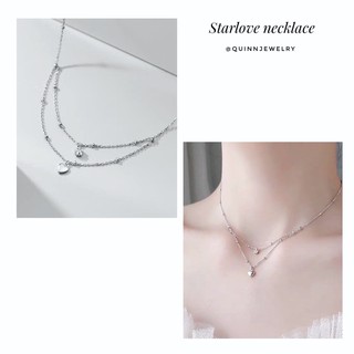 Dây chuyền starlove, dây chuyền layer bạc 925 Quinn Jewelry