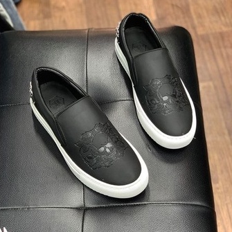 Giày Slipon ☀ FULLBOX BILL TÚI ☀ Philipp Plein siêu cấp đầu lâu fullbox