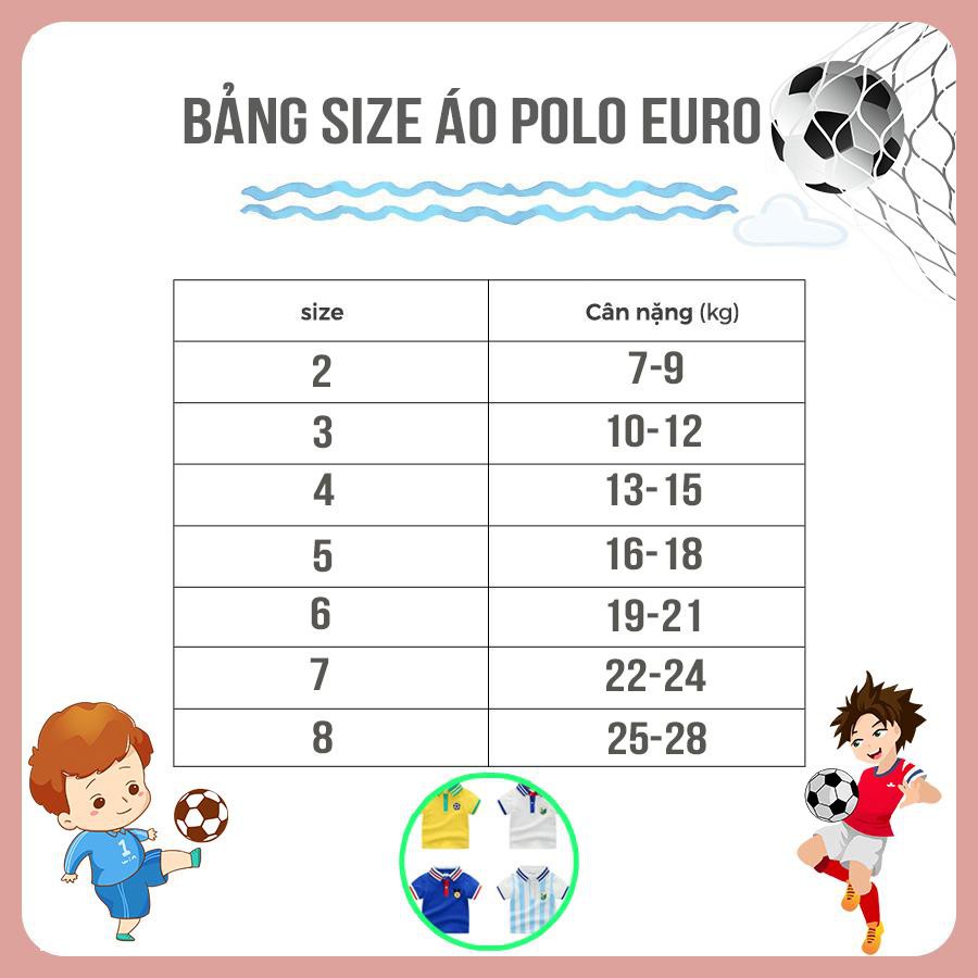 Áo cho bé cổ bẻ Polo Mầm Store từ 7 đến 28kg