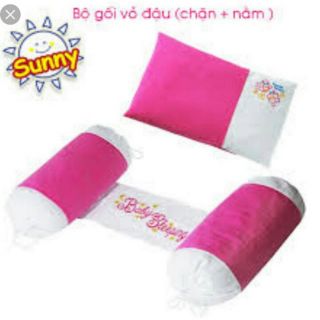 Bộ gối chặn vỏ đỗ xanh cho bé sơ sinh