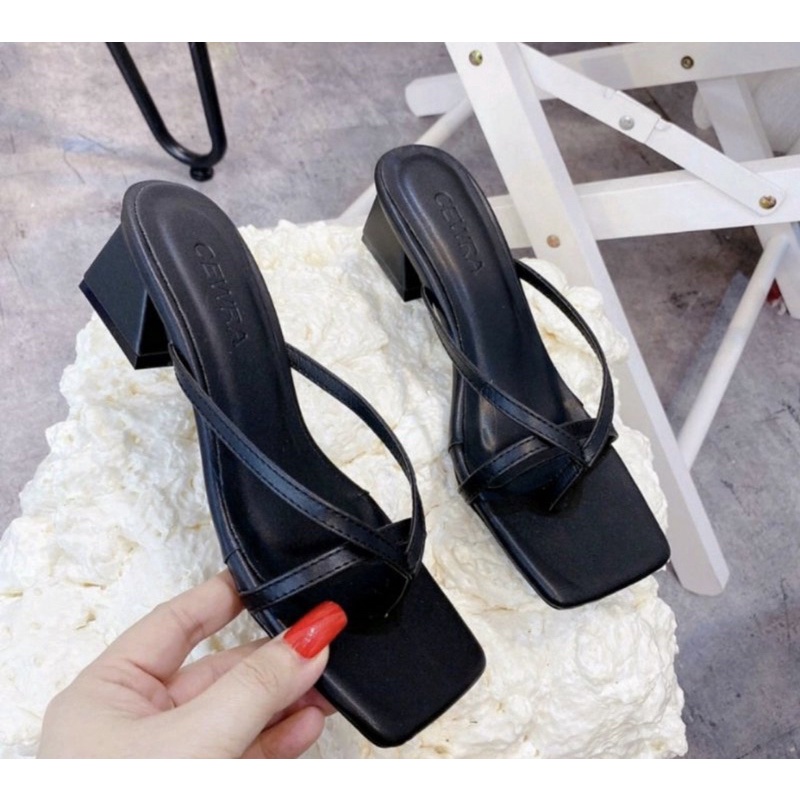 Gót vuông bigsize 3 phân,quai mảnh kẹp chữ A