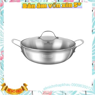 Chảo sâu lòng inox cao cấp đáy liền Elmich Trimax EL-3798 size 30cm