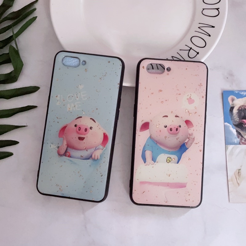 Ốp Lưng Oppo A3S/Realme C1 Hình Kute Viền Nhựa Dẻo