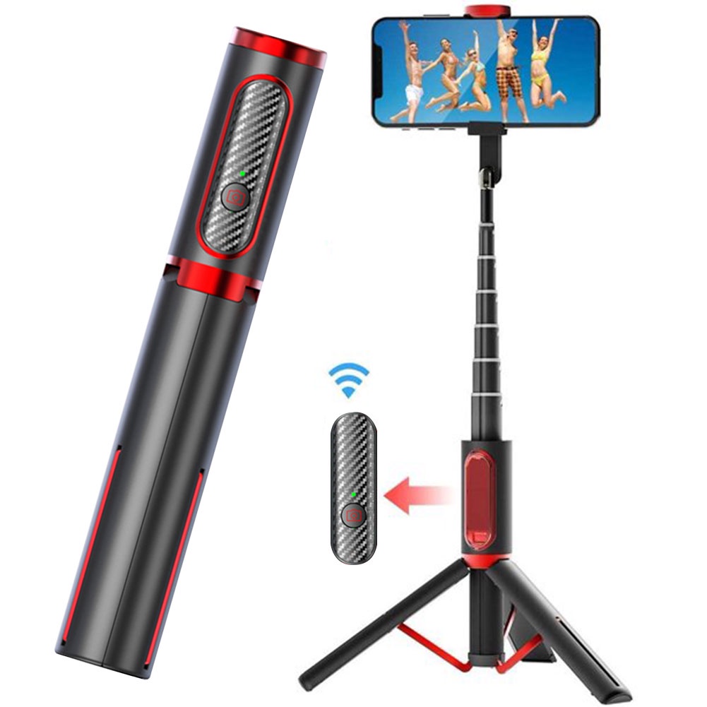 Aluminum Alloy Universal Extendable Wireless Remote 360 Rotation Live Streaming Bluetooth-compatible Selfie Stick Tripod