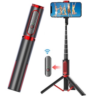 Aluminum Alloy Universal Extendable Wireless Remote 360 Rotation Live Streaming Bluetooth-compatible Selfie Stick Tripod
