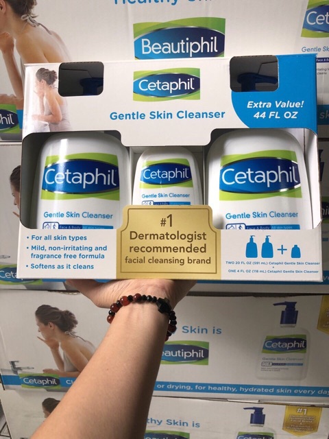 Set 3 chai sữa rửa mặt/ dương thể Centaphil Canada