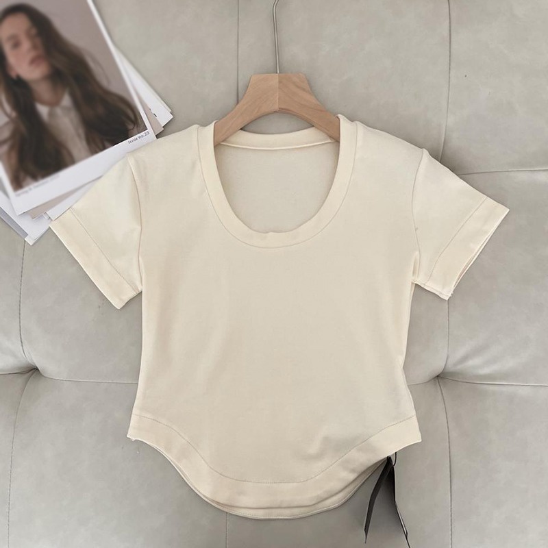 Áo Thun Ngắn Tay Phong Cách Hàn Quốc Quyến Rũ Dành Cho Nữ