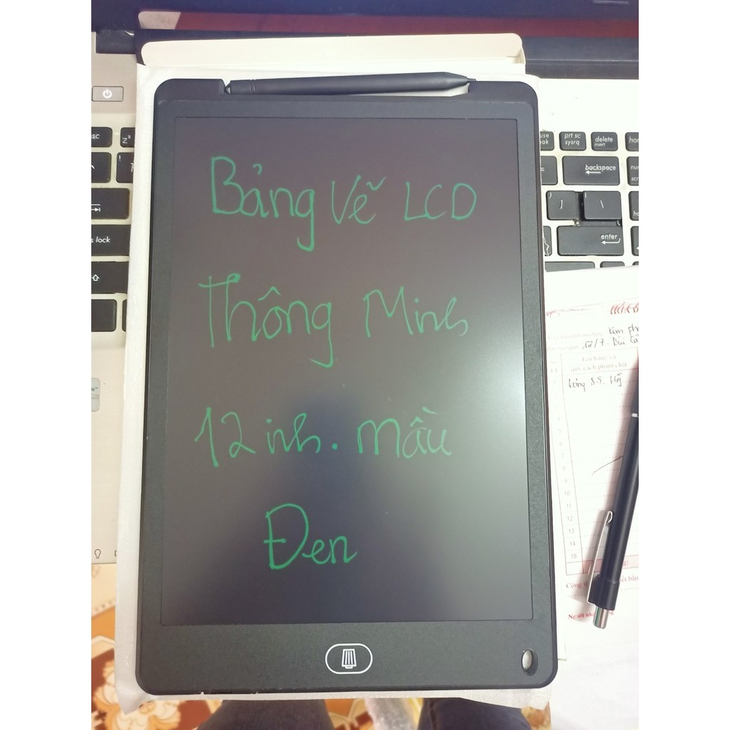 Bảng Viết Tự Xoá-Bảng Vẽ Điện Tử LCD thông Minh Cho Bé 8.5 inch, 10 inch, 12 inch