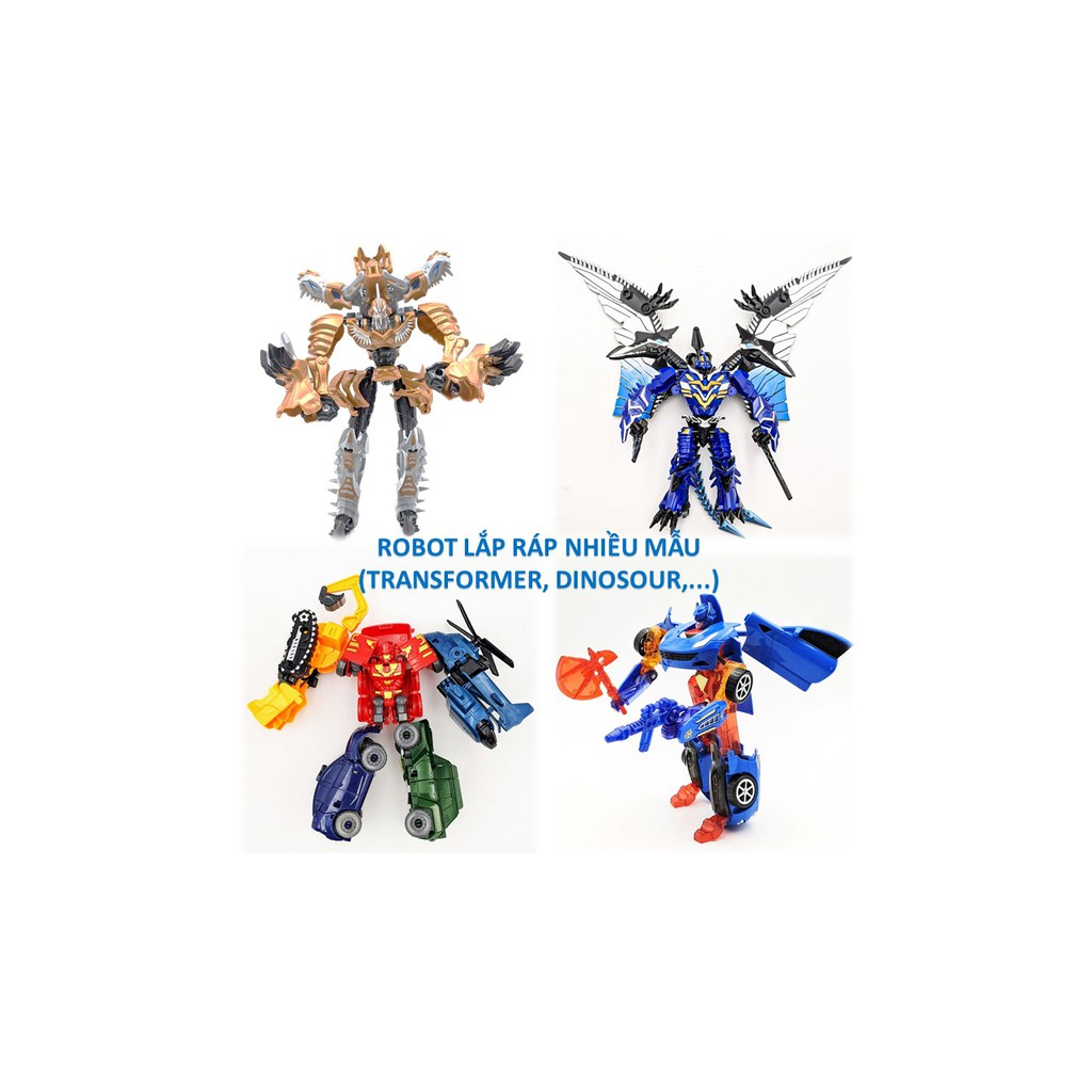Robot Lắp Ráp Nhiều Mẫu (Transformer, Dinosour,...)