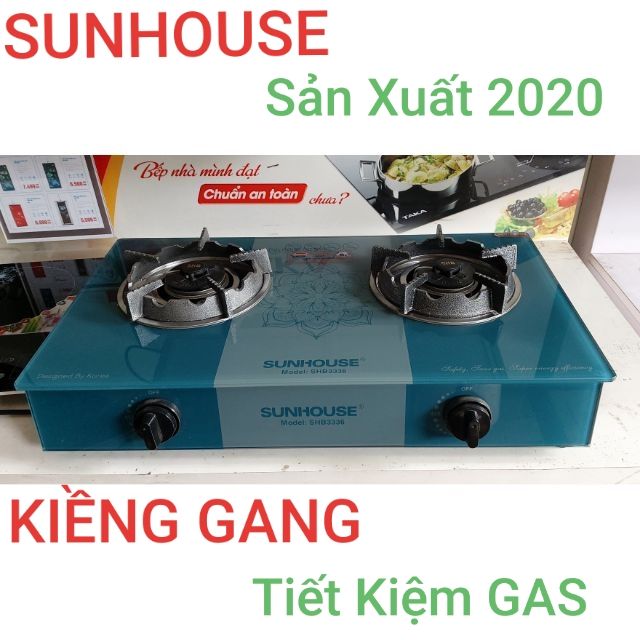 Bếp Ga Đôi Kính  SUNHOUSE SHB3336