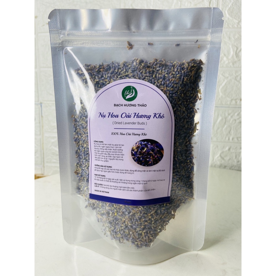 NỤ HOA OẢI HƯƠNG KHÔ (DRIED LAVENDER BUDS) Nụ Hoa lavender  sấy khô tự nhiên | Bạch Hương Thảo