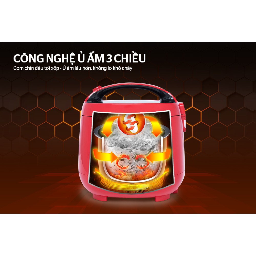 Nồi cơm điện 1.8L SUNHOUSE MAMA SHD8652 bảo hành 2 năm | BigBuy360 - bigbuy360.vn