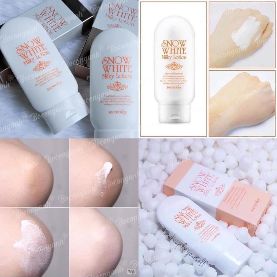 DƯỠNG THỂ SNOW WHITE MILKY LOTION SECRET KEY 120G