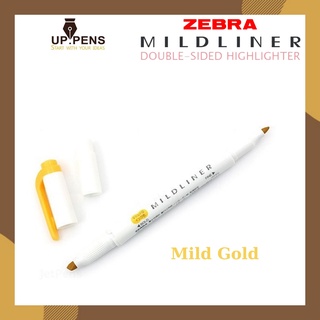 Bút highlight hai đầu Zebra Mildliner Double-Sided Highlighter – Màu vàng đồng pastel (Mild Gold)