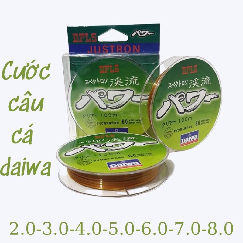 Cước Câu Cá Daiwa 7 màu siêu bền,Cước Daiwa, Cước Câu Cá, Cước Trục Buộc Thẻo