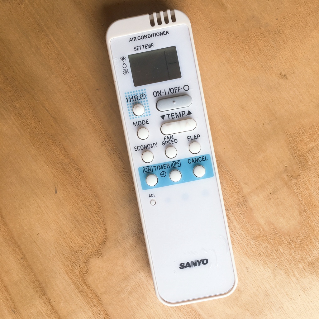 [TẶNG PIN] Remote máy lạnh Sanyo vuông dài - Điều khiển điều hòa Sanyo chọn mẫu như hình