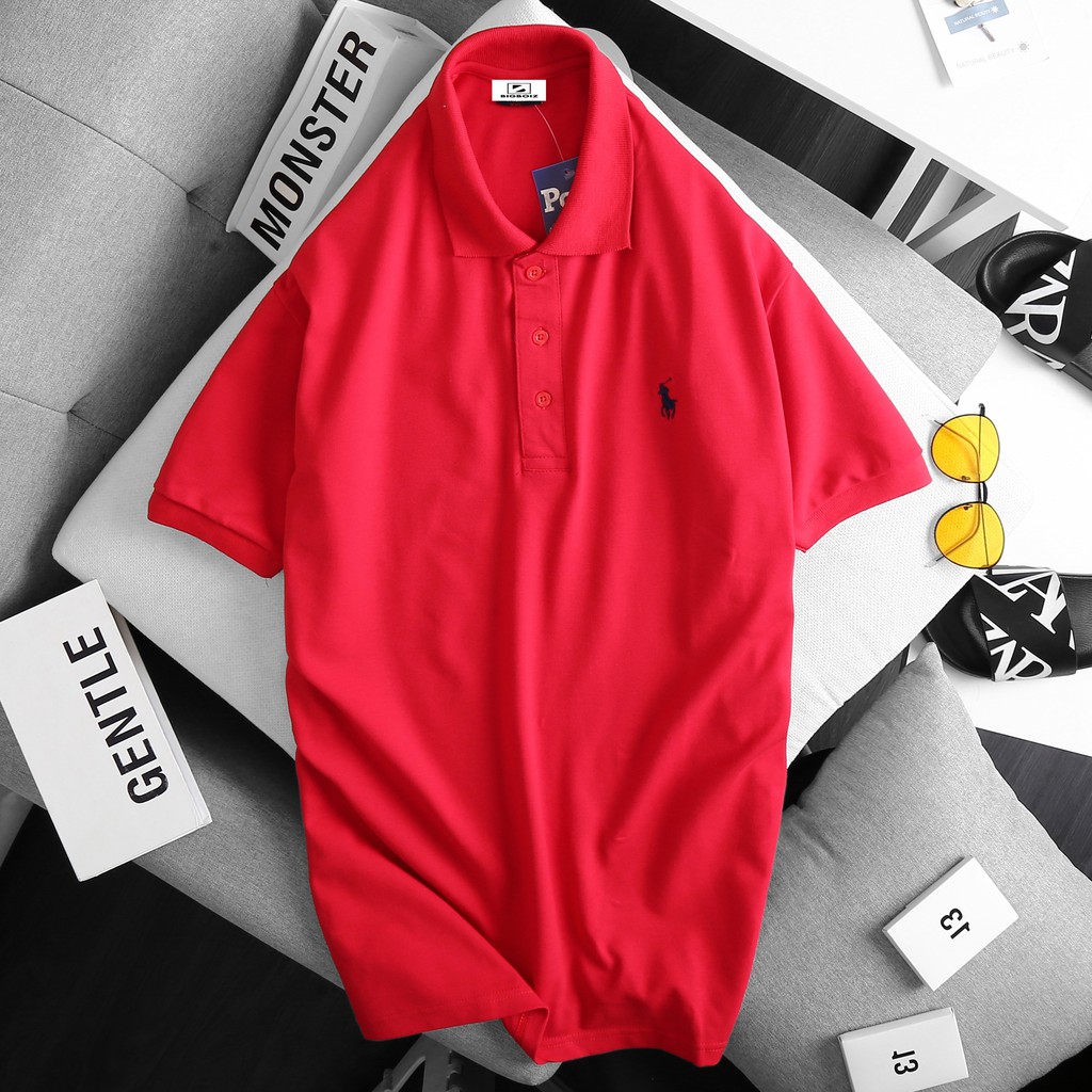 [bigsize < 130kg] Áo thun nam nam bigize tay ngắn có cổ | BigBuy360 - bigbuy360.vn