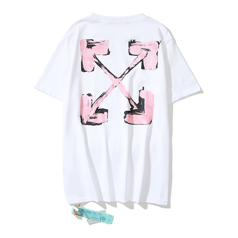 Áo Thun Cotton Ngắn Tay In Logo Off White Plus Size Cho Nam Nữ