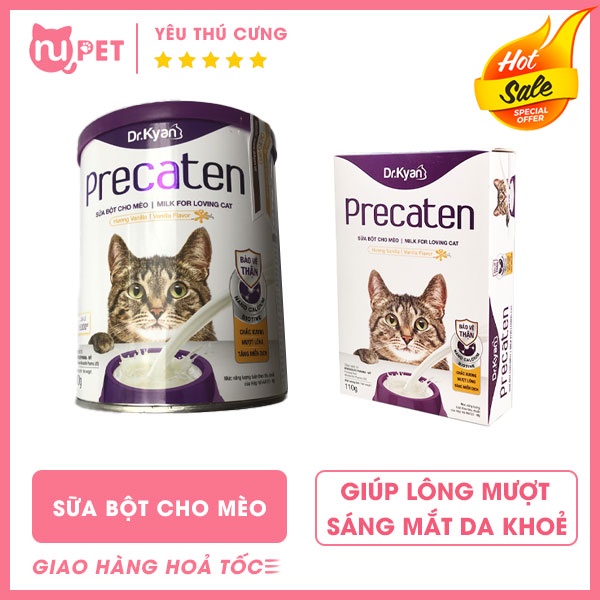 Sữa bột cho mèo Precaten lon 400g