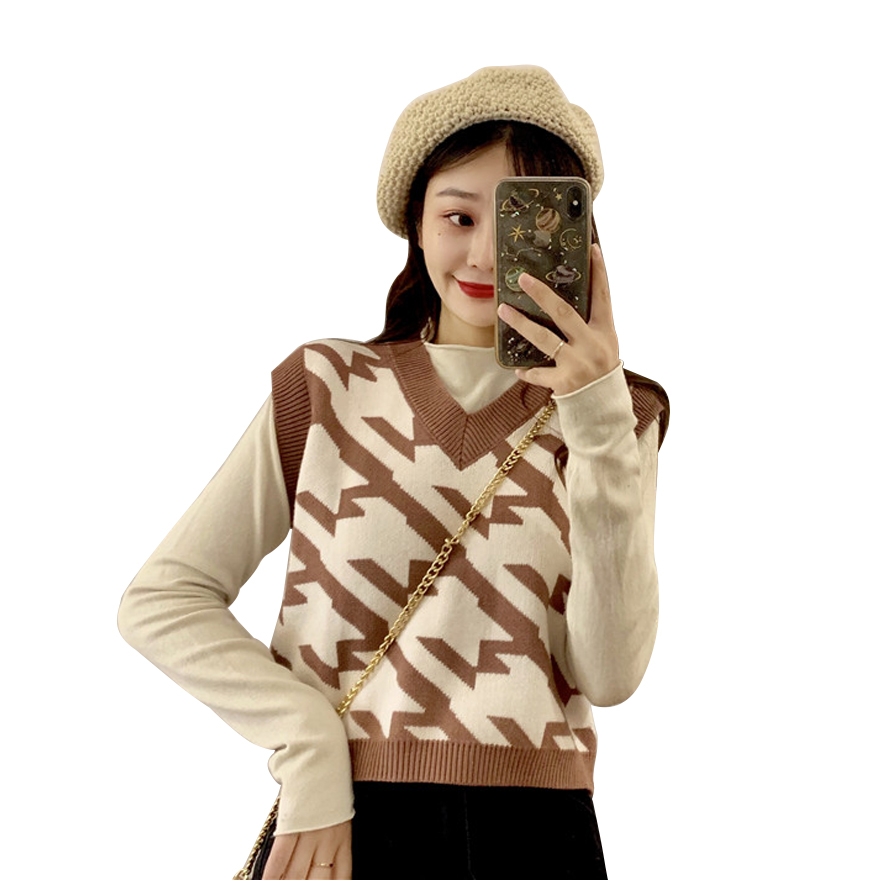 Áo Khoác Len Không Tay Thời Trang Mùa Thu Hàn Quốc Dành Cho Nữ | BigBuy360 - bigbuy360.vn