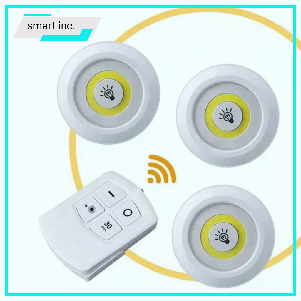 Đèn Led Mini Treo Cầu Thang Phòng Ngủ Nhà Bếp Gắn Tủ Đèn Trang Trí Treo Tường Điều Khiển Từ Xa Thông Minh