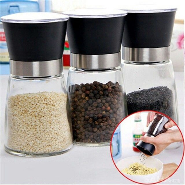 Cối xay tiêu thuỷ tinh cầm tay đa năng