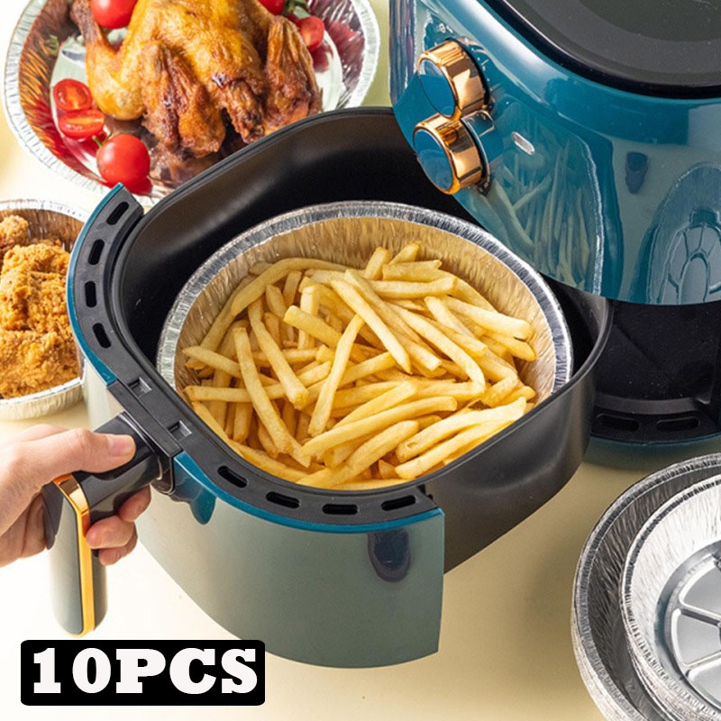 Bộ 10 giấy lót nồi không dính dùng một lần chịu nhiệt tiện dụng cho nhà bếp