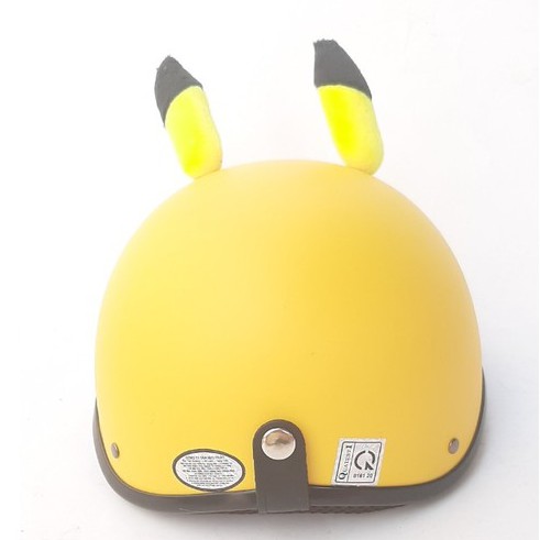Mũ Bảo Hiểm Nửa Đầu 1/2 Pikachu ,Nón Bảo Hiểm Pika 3 4 Đầu -Bảo Hành 12 Tháng