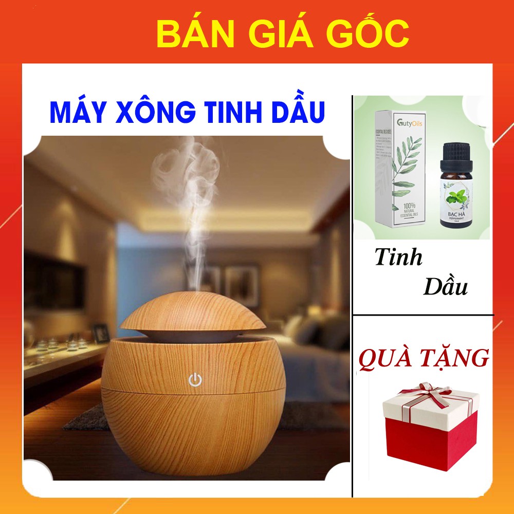 Máy Xông Tinh Dầu Thơm Phòng Ngủ [COMBO TẶNG KÈM] Lọ Tinh Dầu Thiên Nhiên GIÁ SỈ, Máy Phun Sương Xông Hơi Công Nghệ NaNO