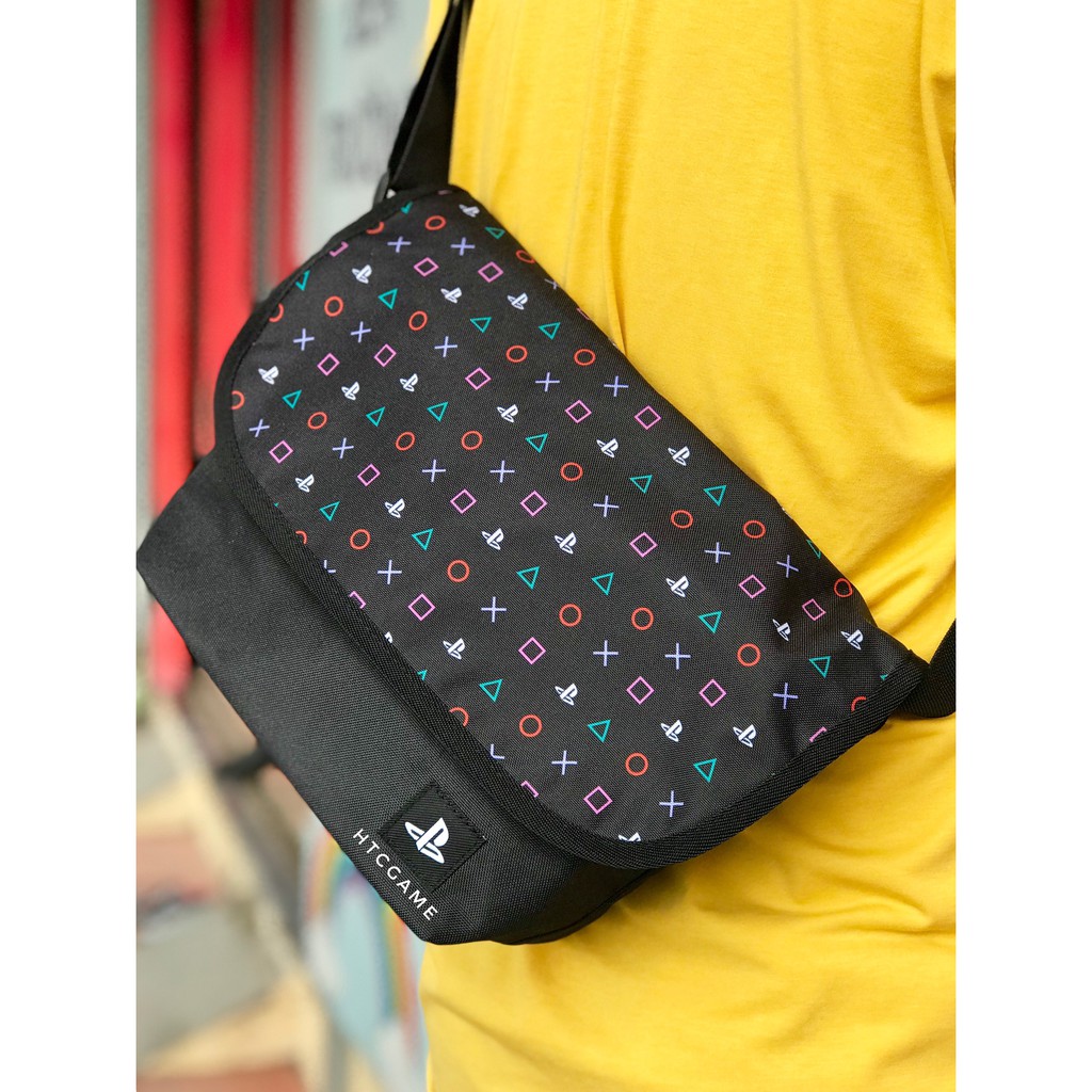 [Mã SKAMCLU9 giảm 10% đơn 100K] Túi đeo chéo mini messenger bag playstation 25th anniversary