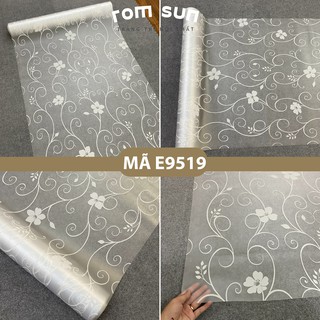 Khổ 90cm | Giấy dán kính mờ hoa văn trắng dán văn phòng, decal dán cửa kính phòng tắm chống nắng