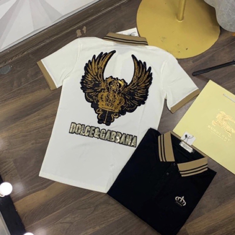 Polo Dg vương miện thêu kim sa new 2020 - Áo thun nam cổ bẻ