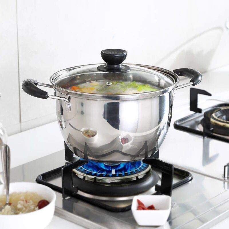 Thép không gỉ Sữa nồi súp dày Lò điện Lò gas phổ quát Min Mini Pot Số lượng lớn Thực phẩm bổ sung nồi hấp Pan