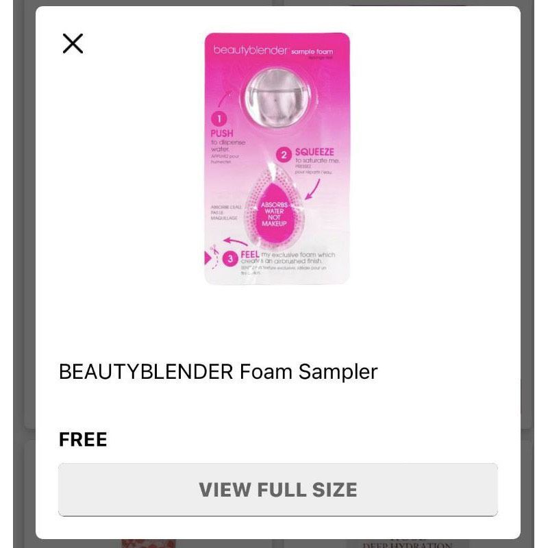 Sample Mút Trang Điểm Và Nước Giặt Beauty Blender