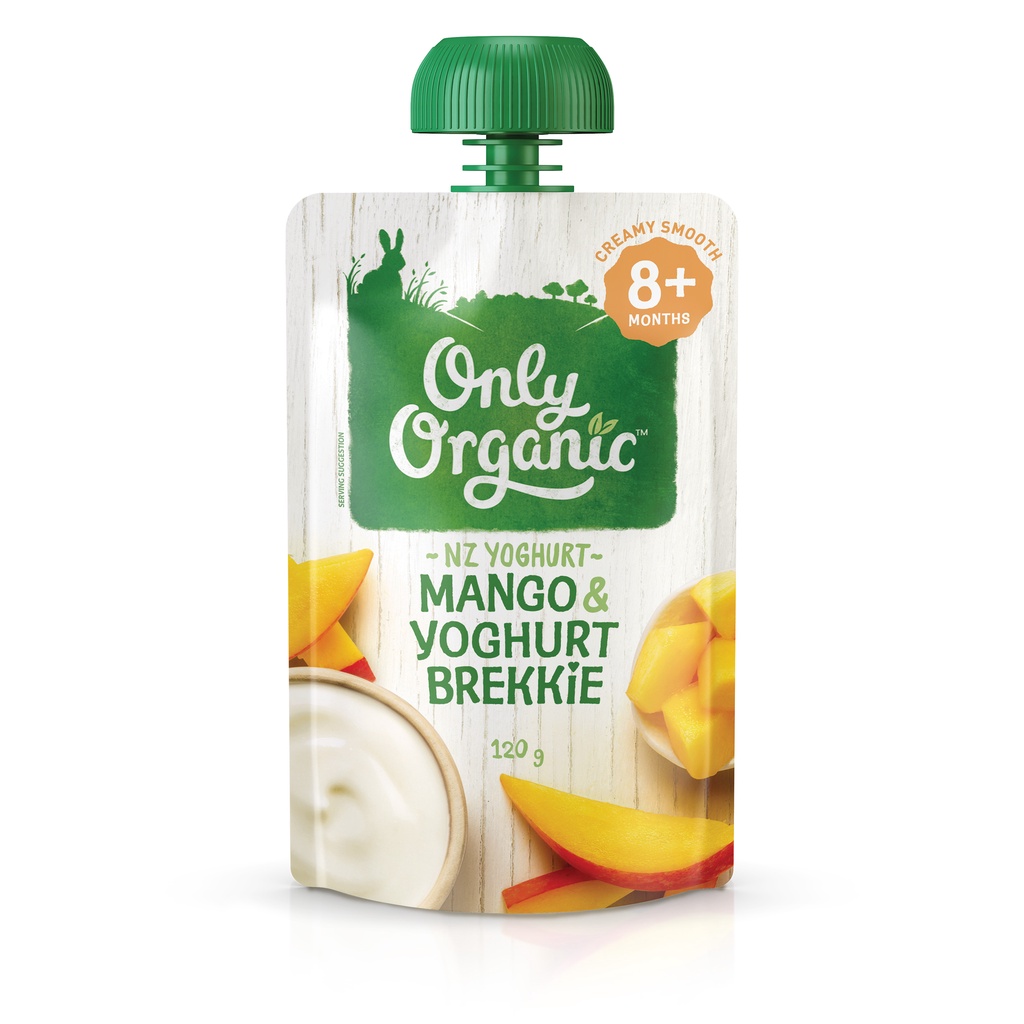 (8M+) Combo &quot;Tròn Vị&quot; 4 vị váng sữa, hoa quả nghiền hữu cơ Only Organic